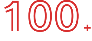 100+